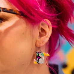 Tara The Toucan Drop Earrings