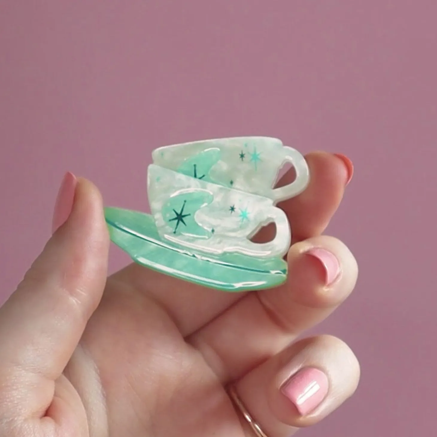 Tea And Sympathy Mini Brooch