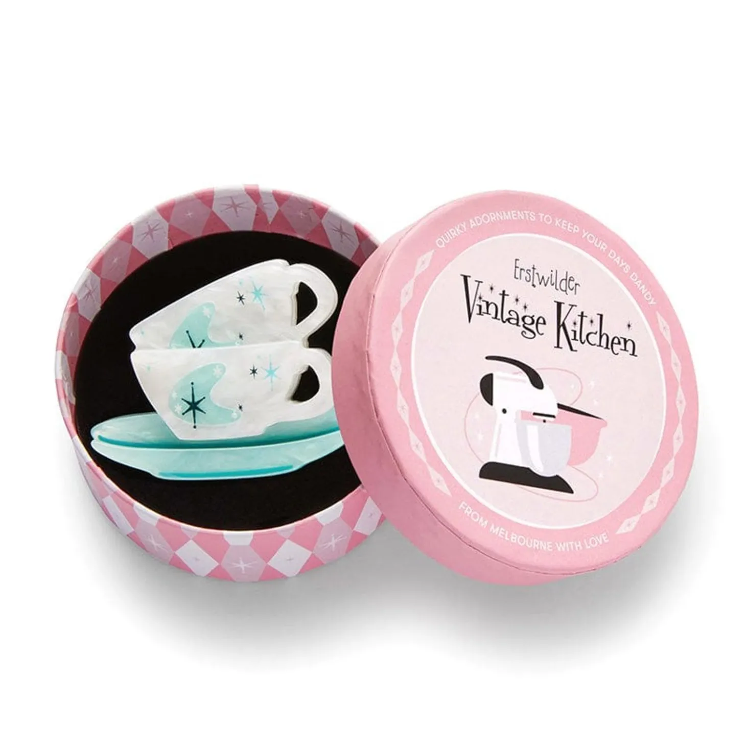 Tea And Sympathy Mini Brooch
