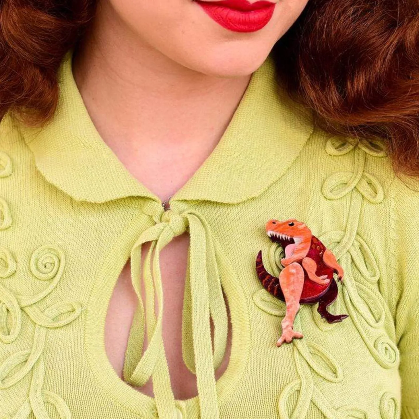 Tenacious T Brooch