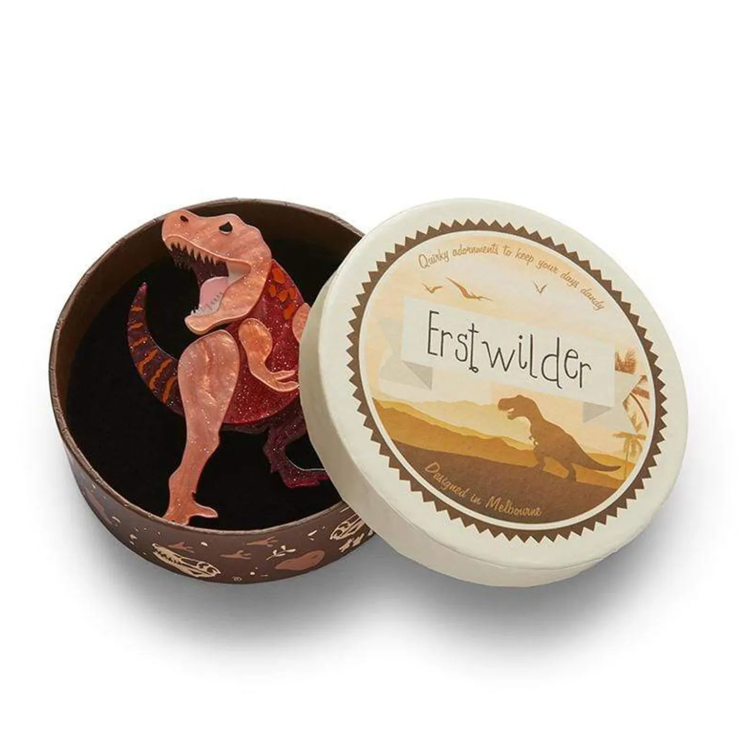 Tenacious T Brooch