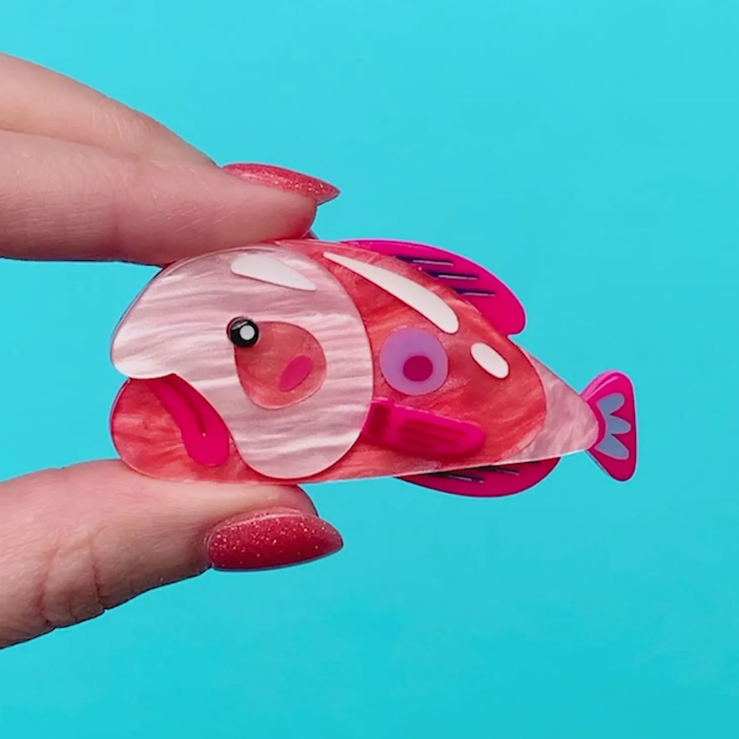 The Blissful Blobfish Brooch