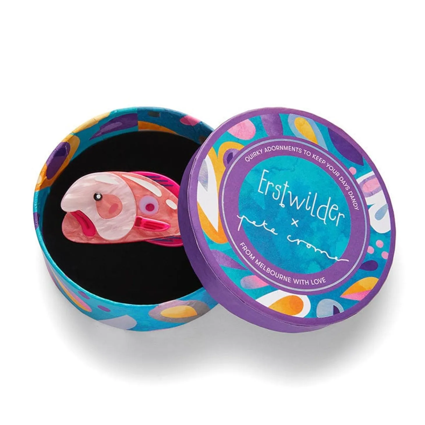 The Blissful Blobfish Brooch