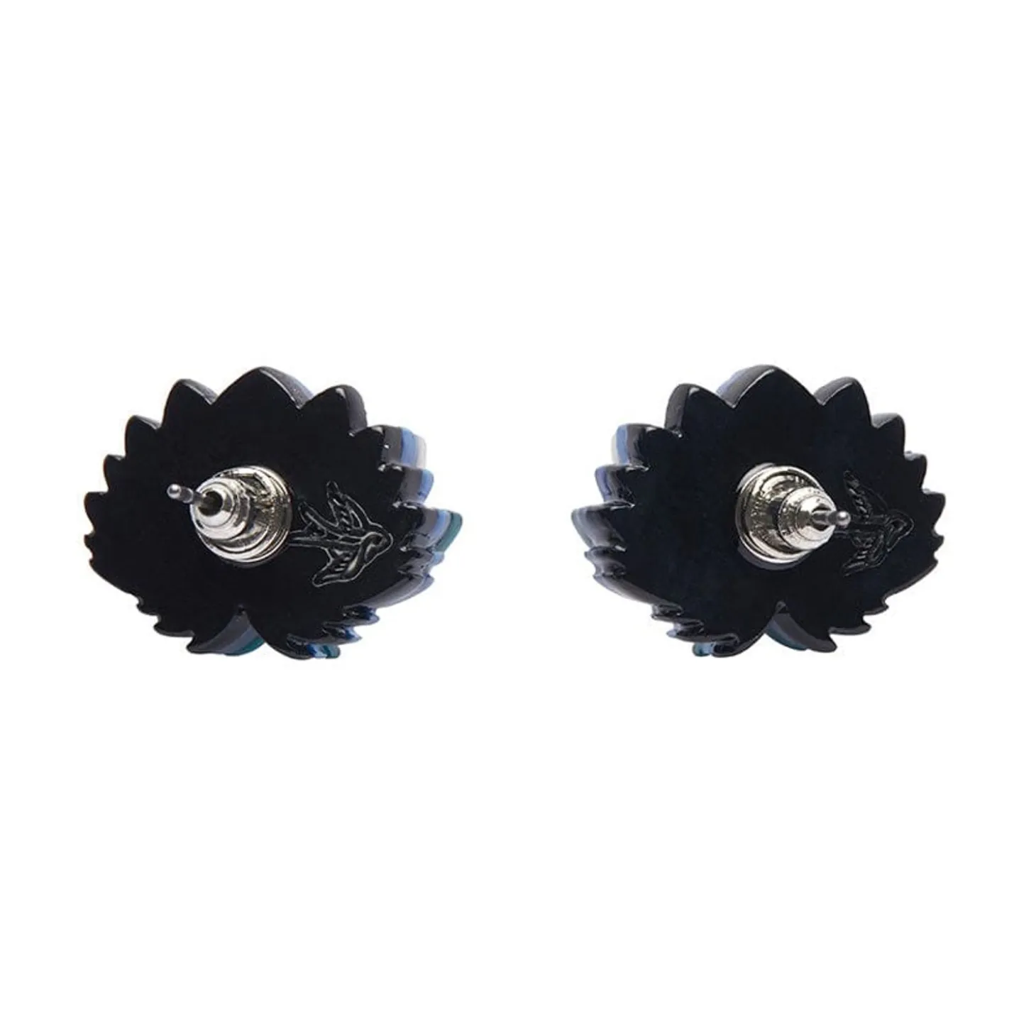 The Blue Lotus Stud Earrings