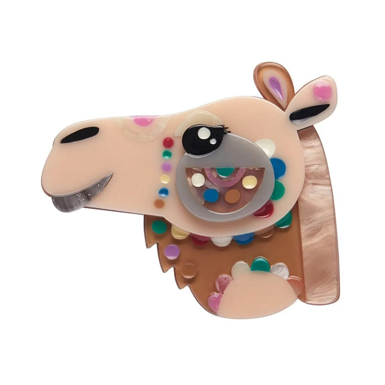 The Cautious Camel Brooch
