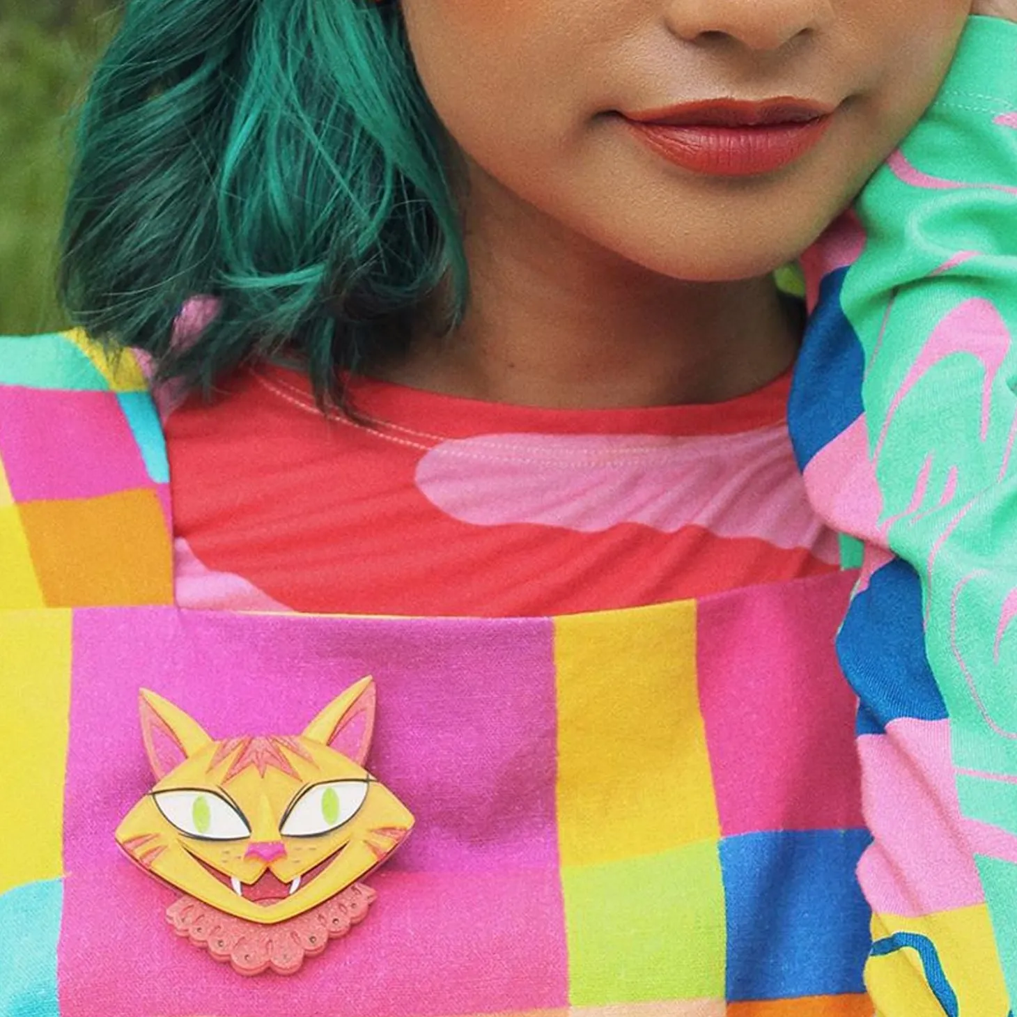 The Cheshire Cat Brooch