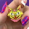 The Cheshire Cat Enamel Pin