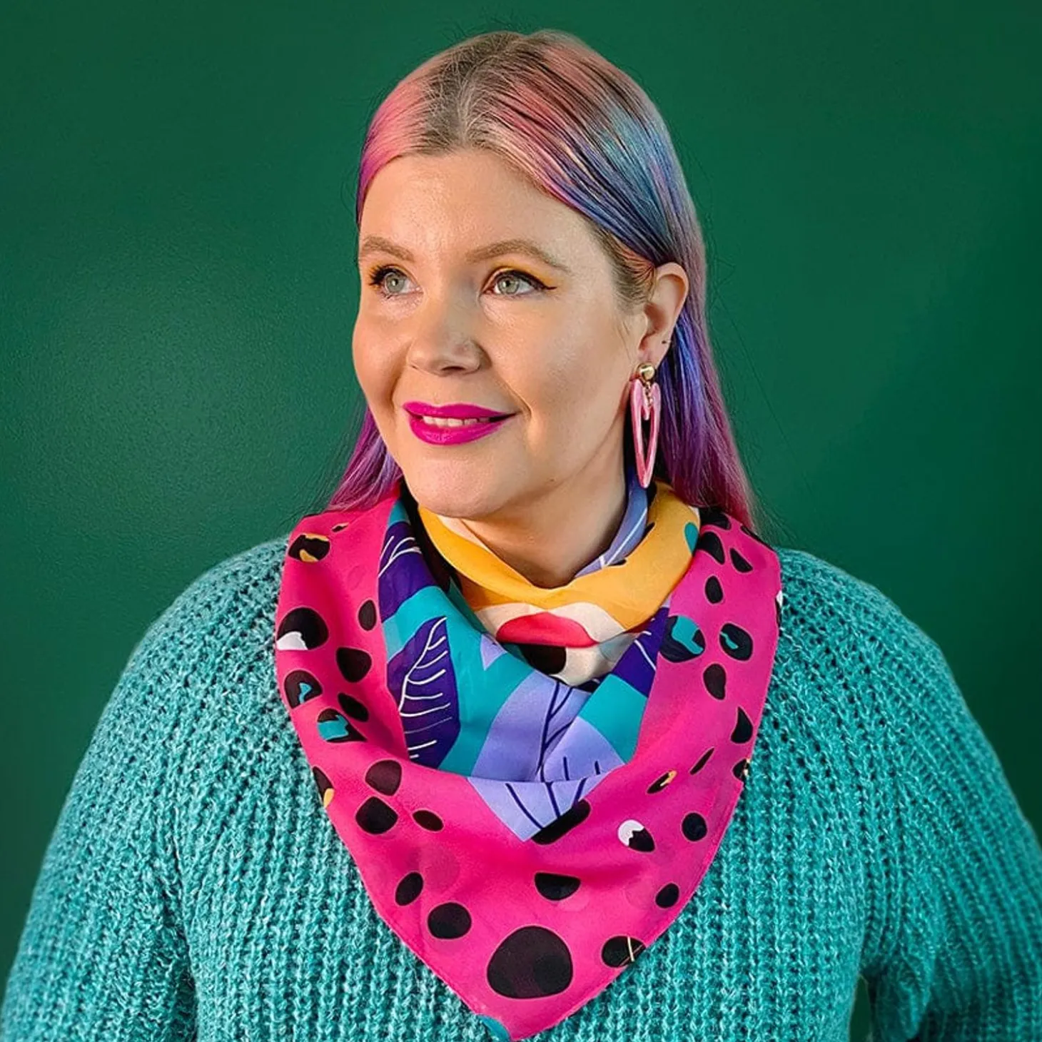 The Choosy Cheetah Square Scarf
