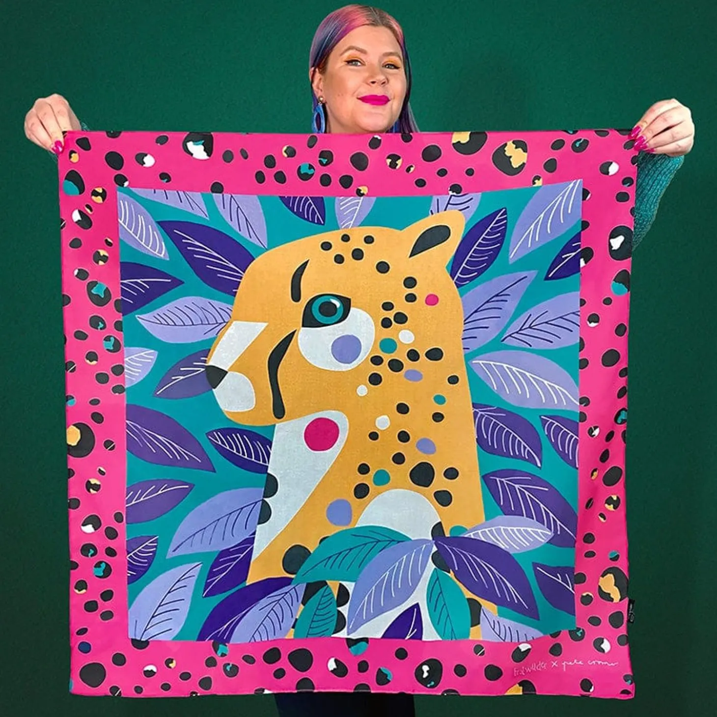 The Choosy Cheetah Square Scarf