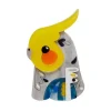 The Coy Cockatiel Brooch