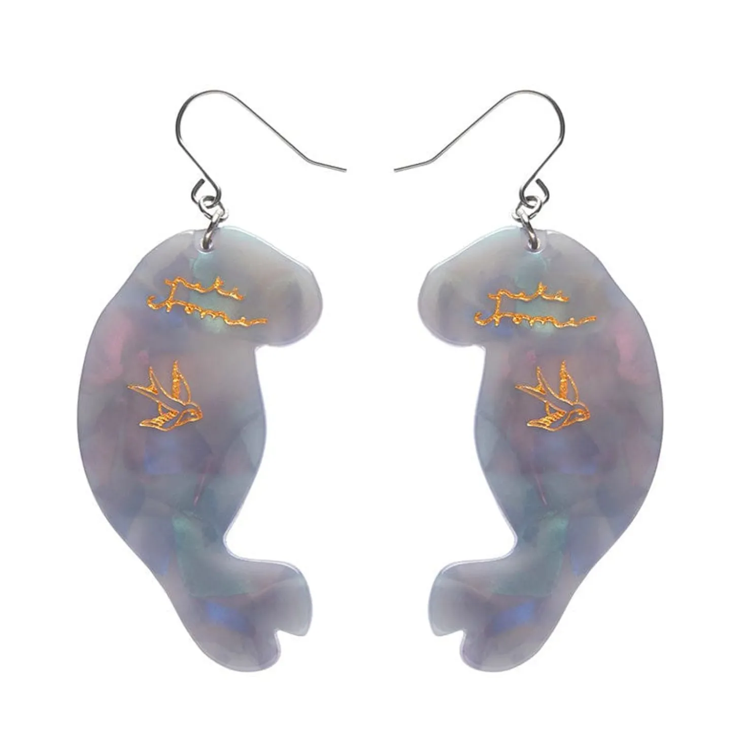 The Dutiful Dugong Drop Earrings