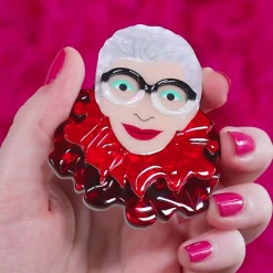 The Face Of Style Iris Brooch
