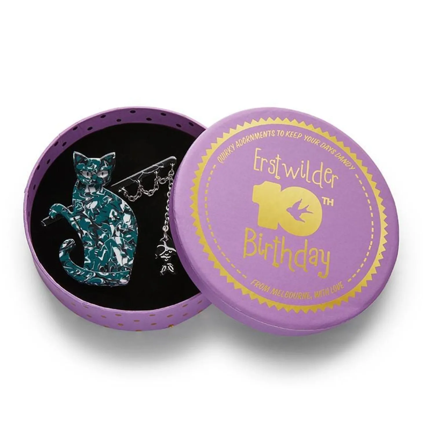 The Famous Fishing Cat Brooch