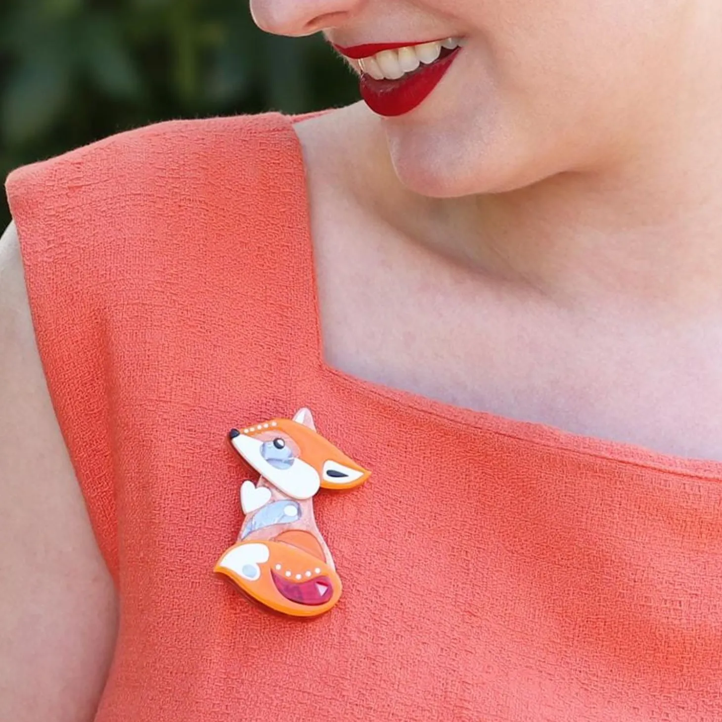 The Footloose Fox Brooch