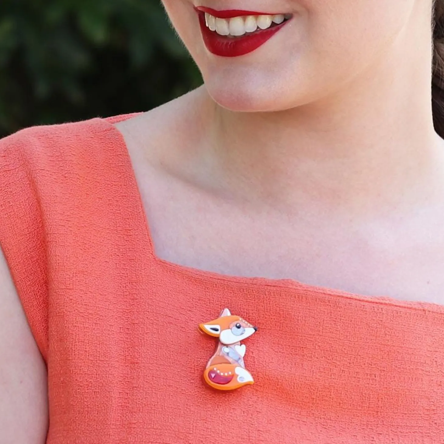 The Footloose Fox Mini Brooch