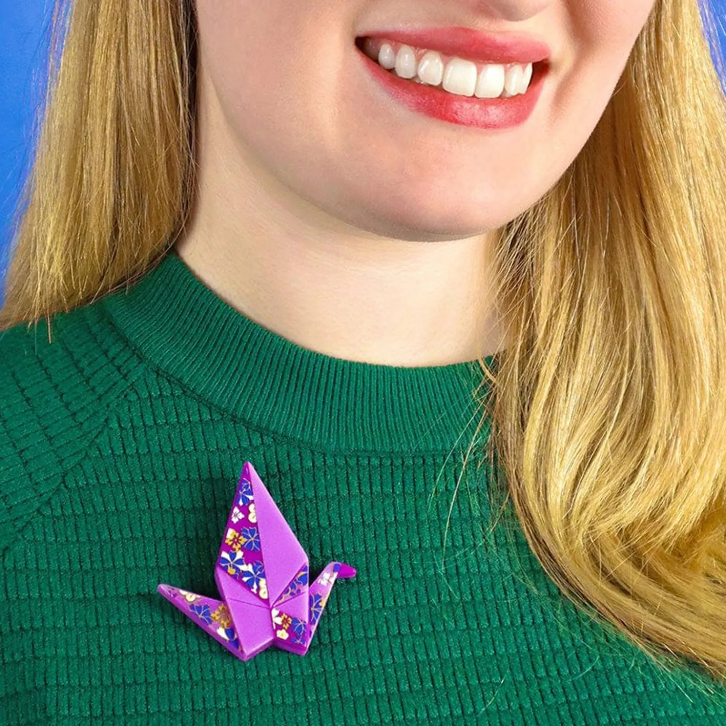 The Fortunate Crane Brooch