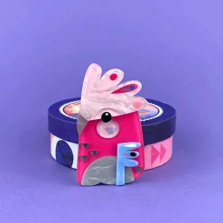 The Garrulous Galah Brooch