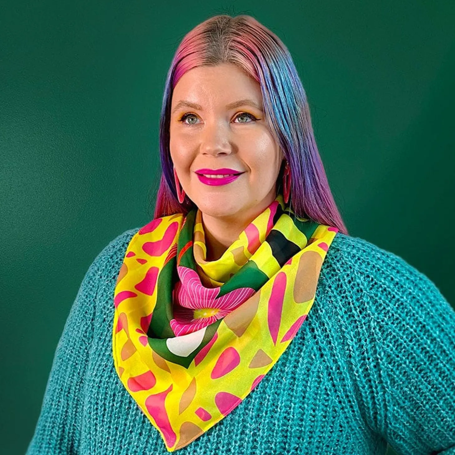 The Genteel Giraffe Square Scarf