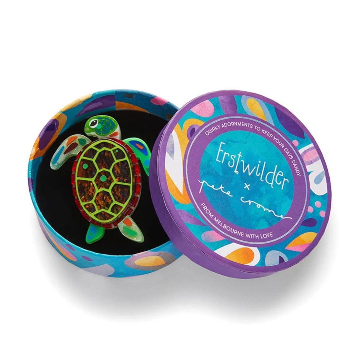 The Graceful Green Sea Turtle Brooch