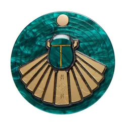 The Heart Of Egypt Scarab Mirror Compact