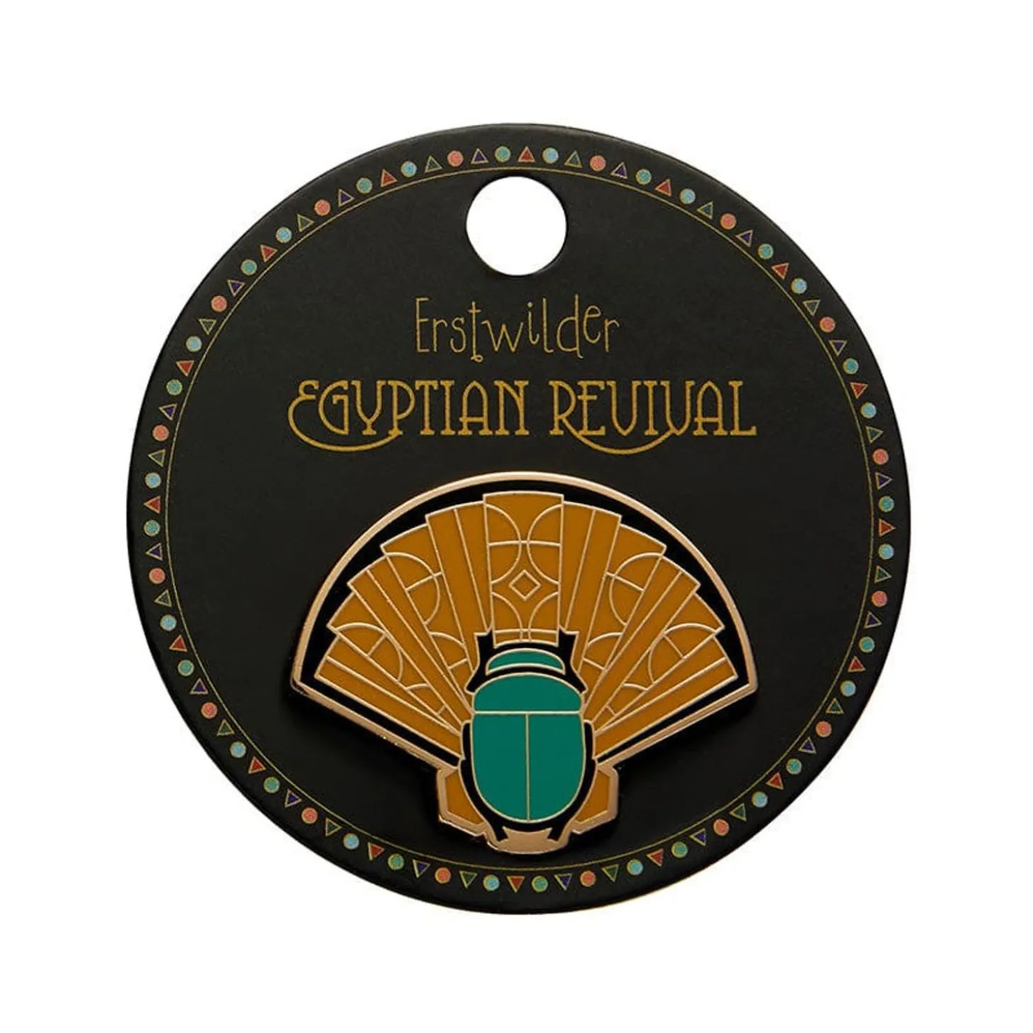 The Heart Of Egypt Scarab Enamel Pin