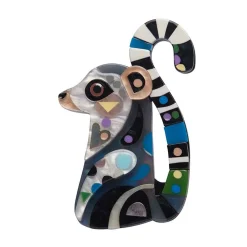 The Learned Lemur Brooch