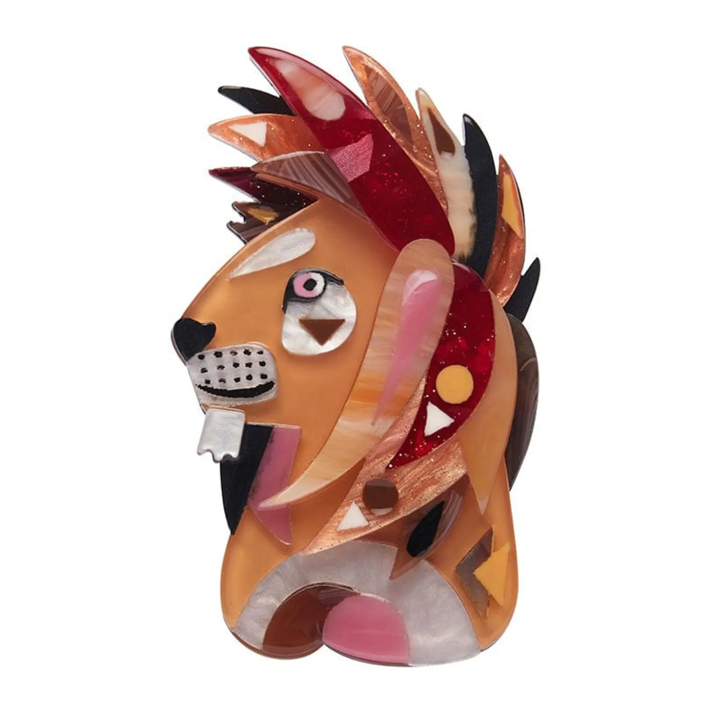 The Liberated Lion Brooch