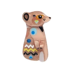 The Masterful Meerkat Mini Brooch