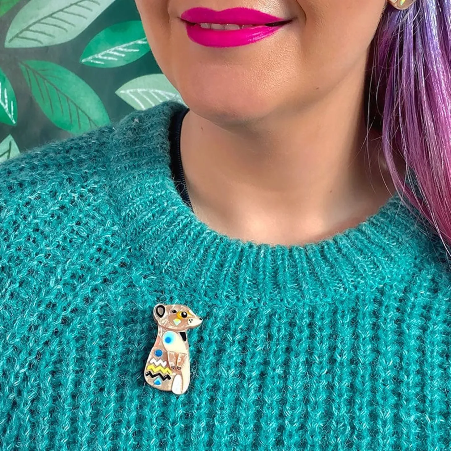 The Masterful Meerkat Mini Brooch