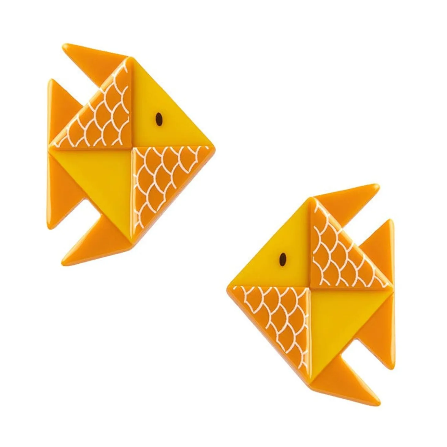 The Memorable Goldfish Hair Clips Set - 2 Piece