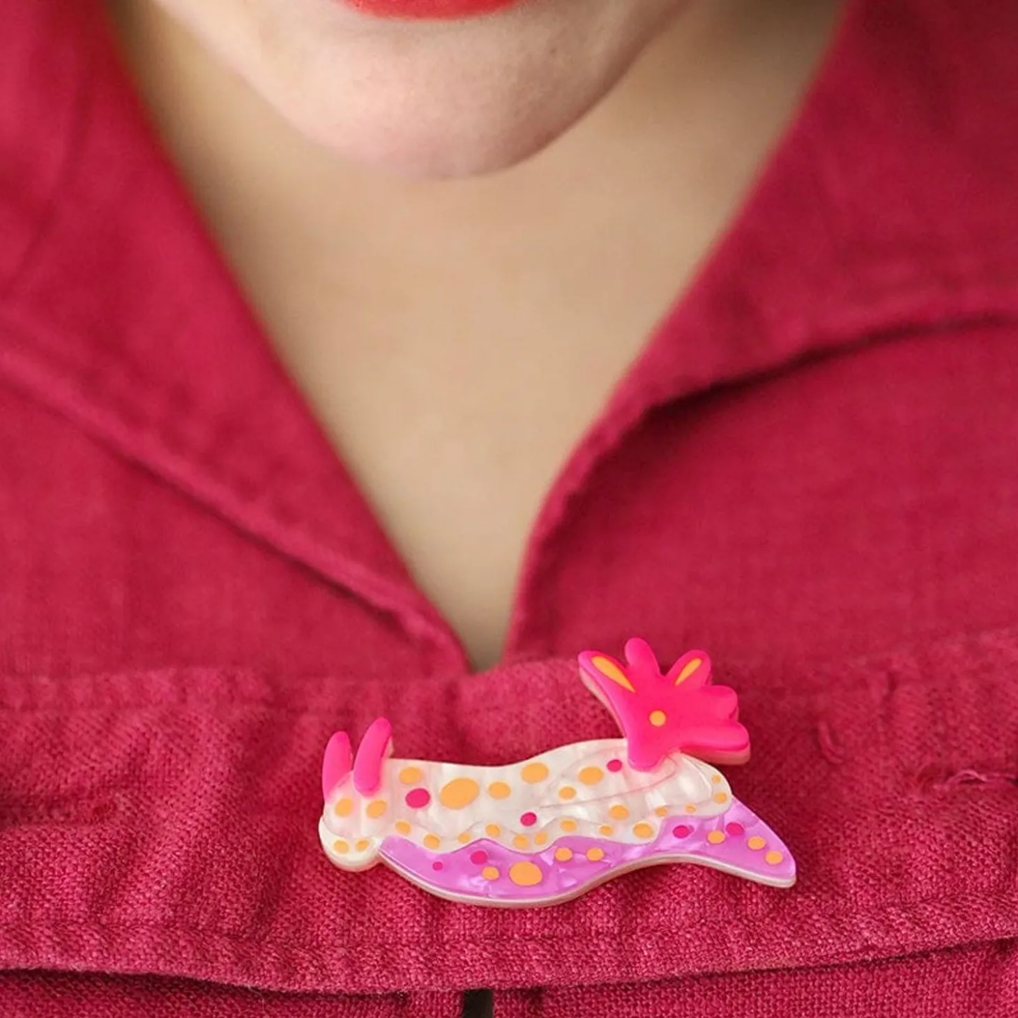 The Nebulous Nudibranch Brooch