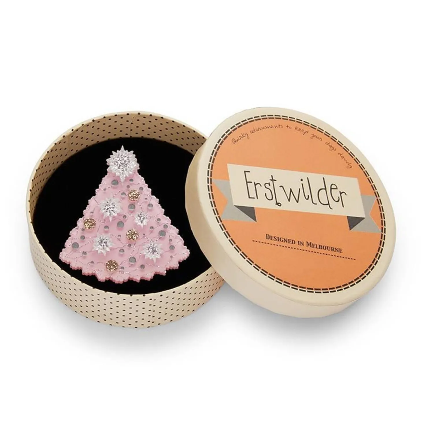 The Night Before Pink-Mas Brooch