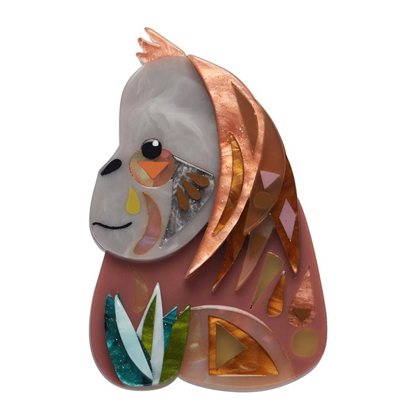 The Orderly Orangutan Brooch