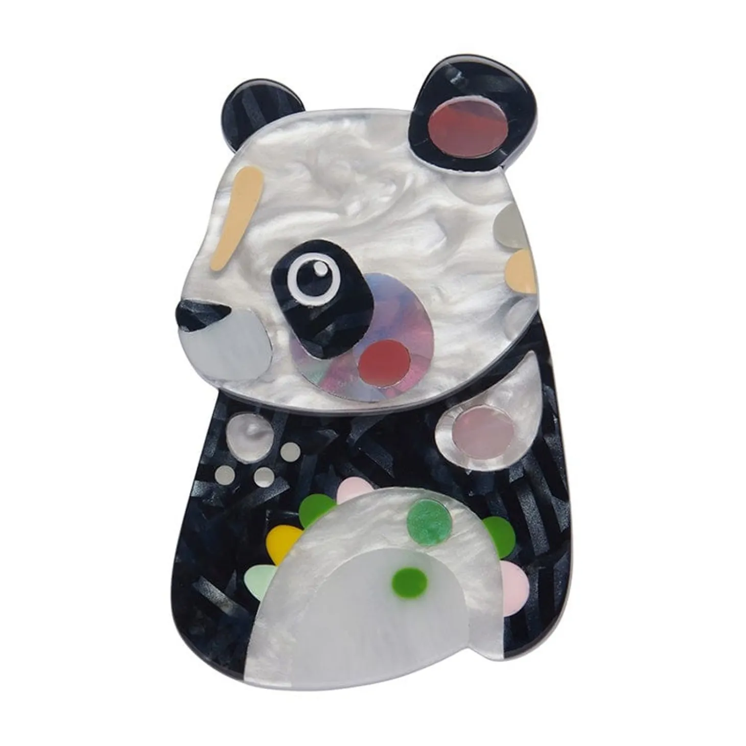 The Patient Panda Brooch