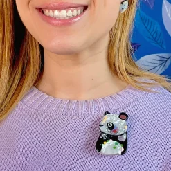 The Patient Panda Brooch