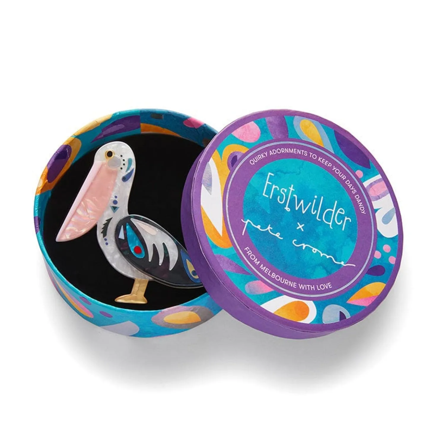 The Perceptive Pelican Brooch