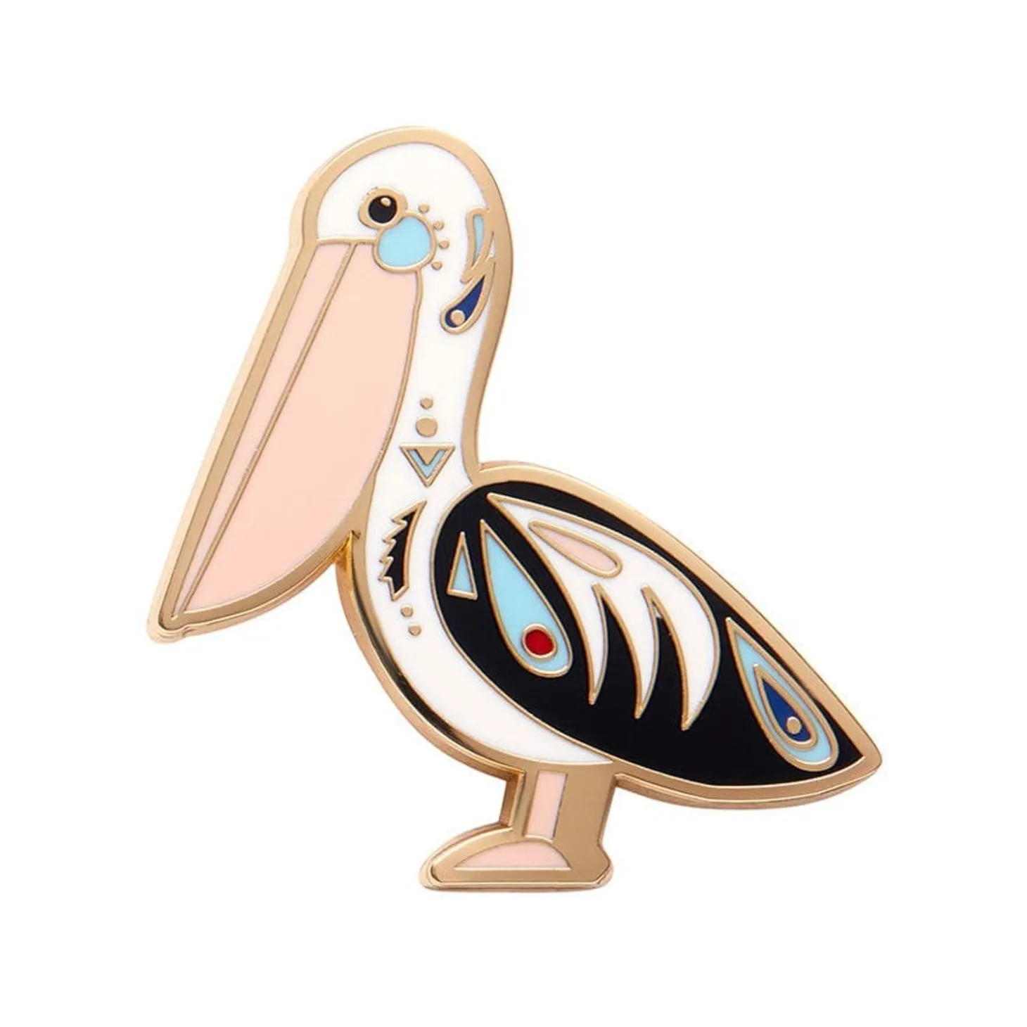 The Perceptive Pelican Enamel Pin