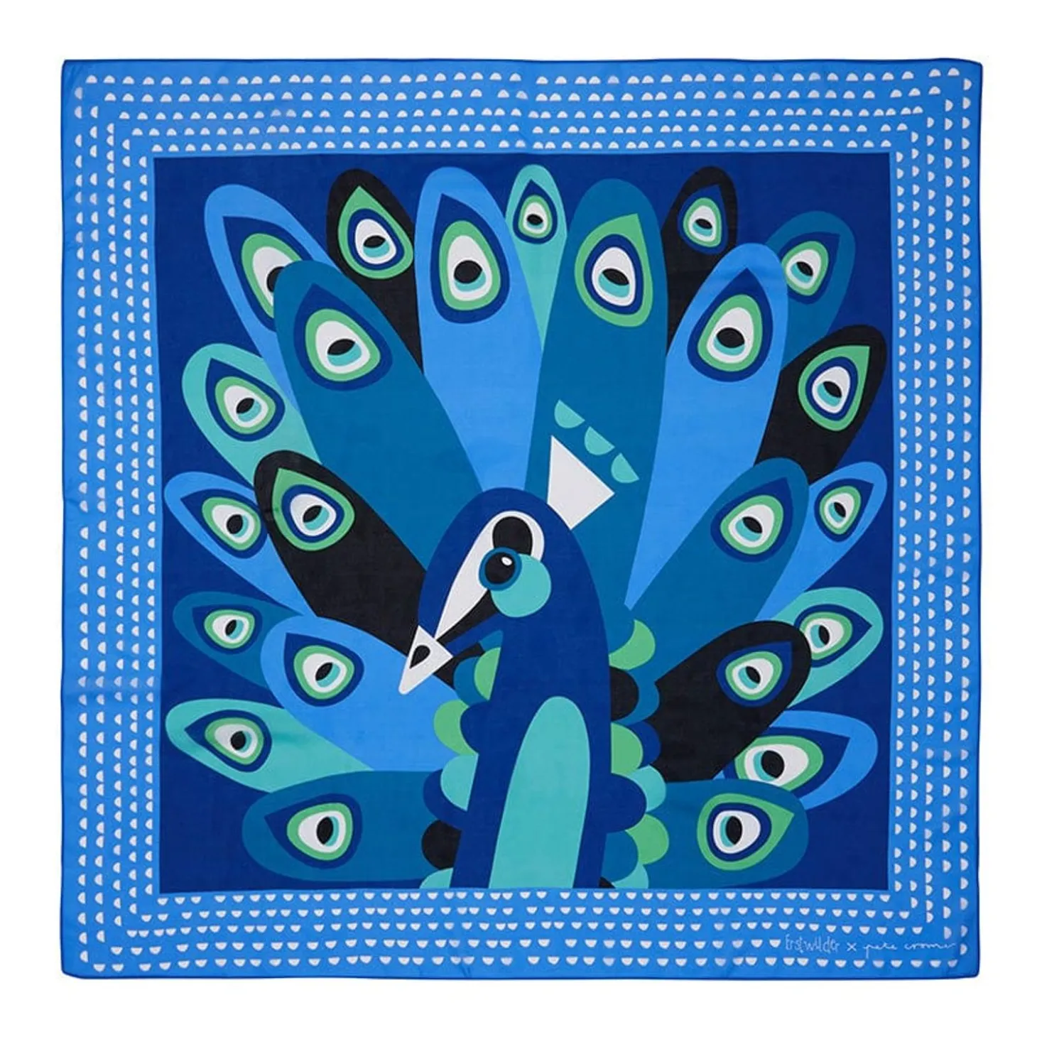 The Picturesque Peacock Square Scarf