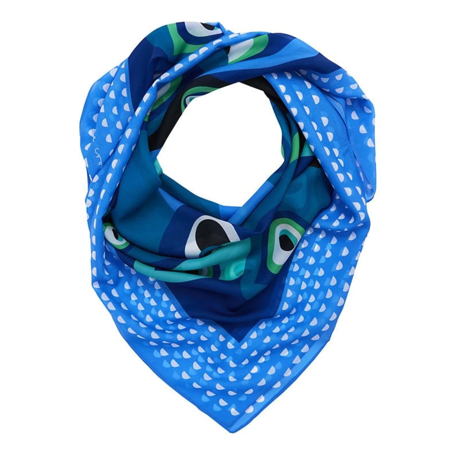 The Picturesque Peacock Square Scarf