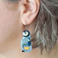 The Promising Penguin Drop Earrings