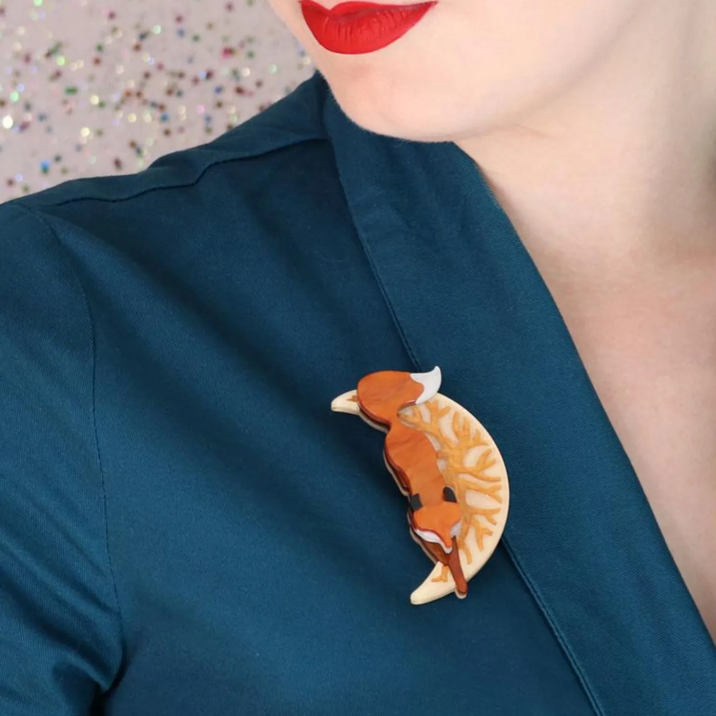 The Prowling Fox Brooch