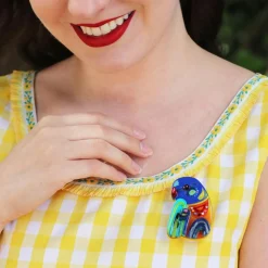 The Radiant Rainbow Lorikeet Brooch