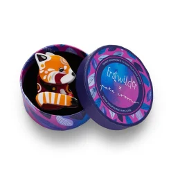 The Rakish Red Panda Mini Brooch