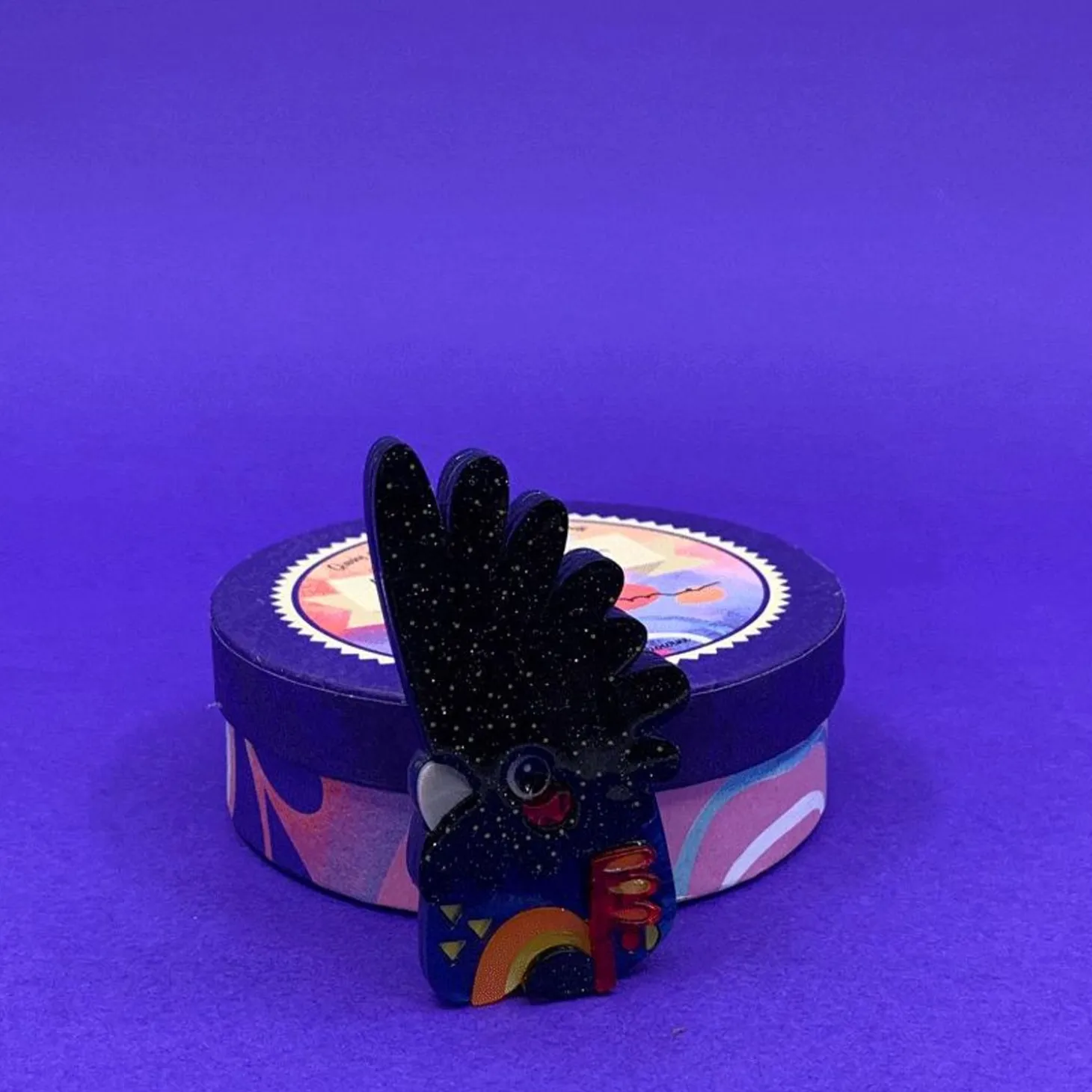 The Rare Red-Tail Cockatoo Brooch