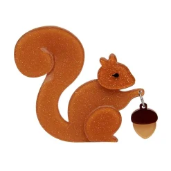The Satisfied Squirrel Brooch