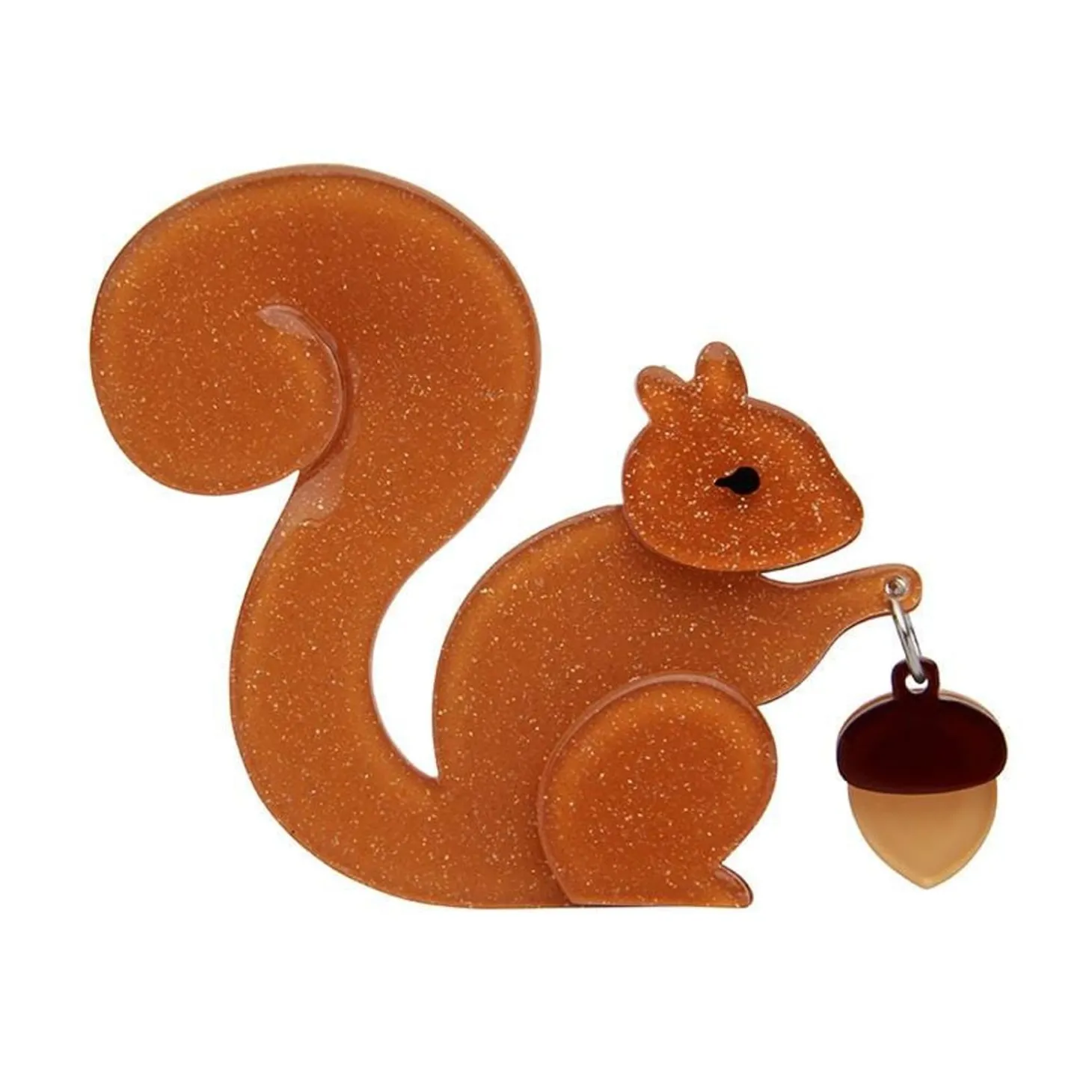 The Satisfied Squirrel Brooch