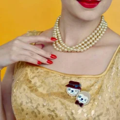 The Slothertons Double Brooch