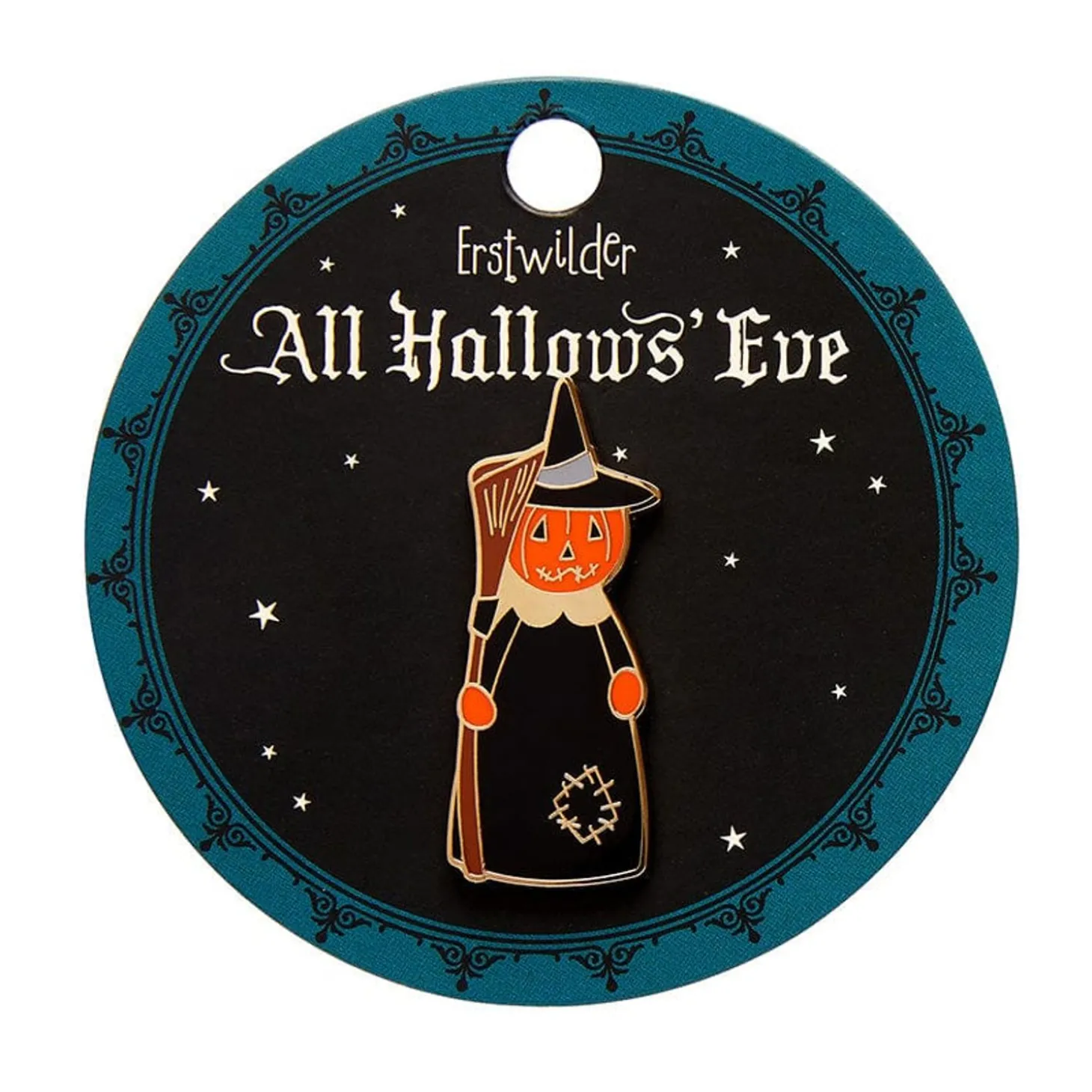 The Stitched Witch Enamel Pin