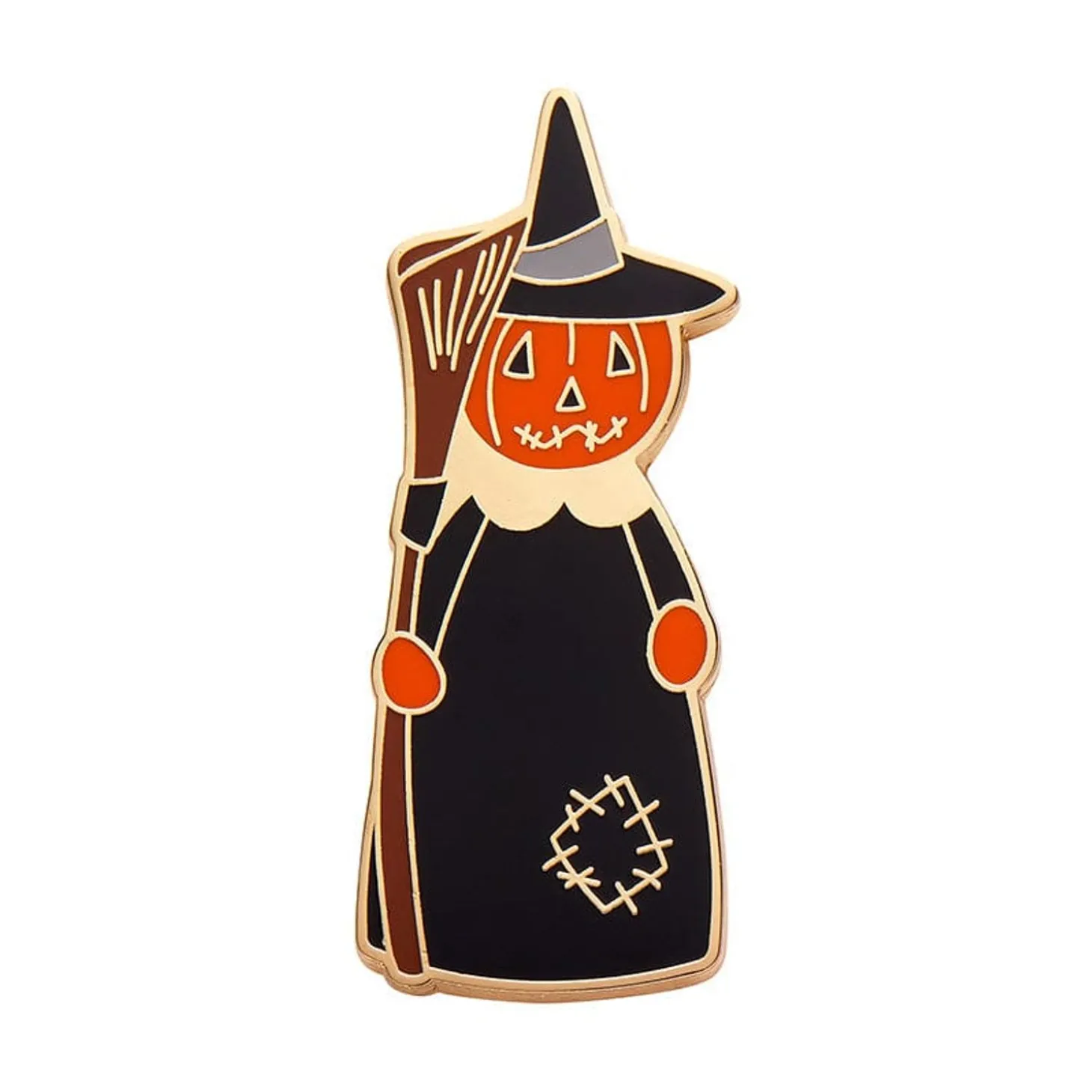 The Stitched Witch Enamel Pin