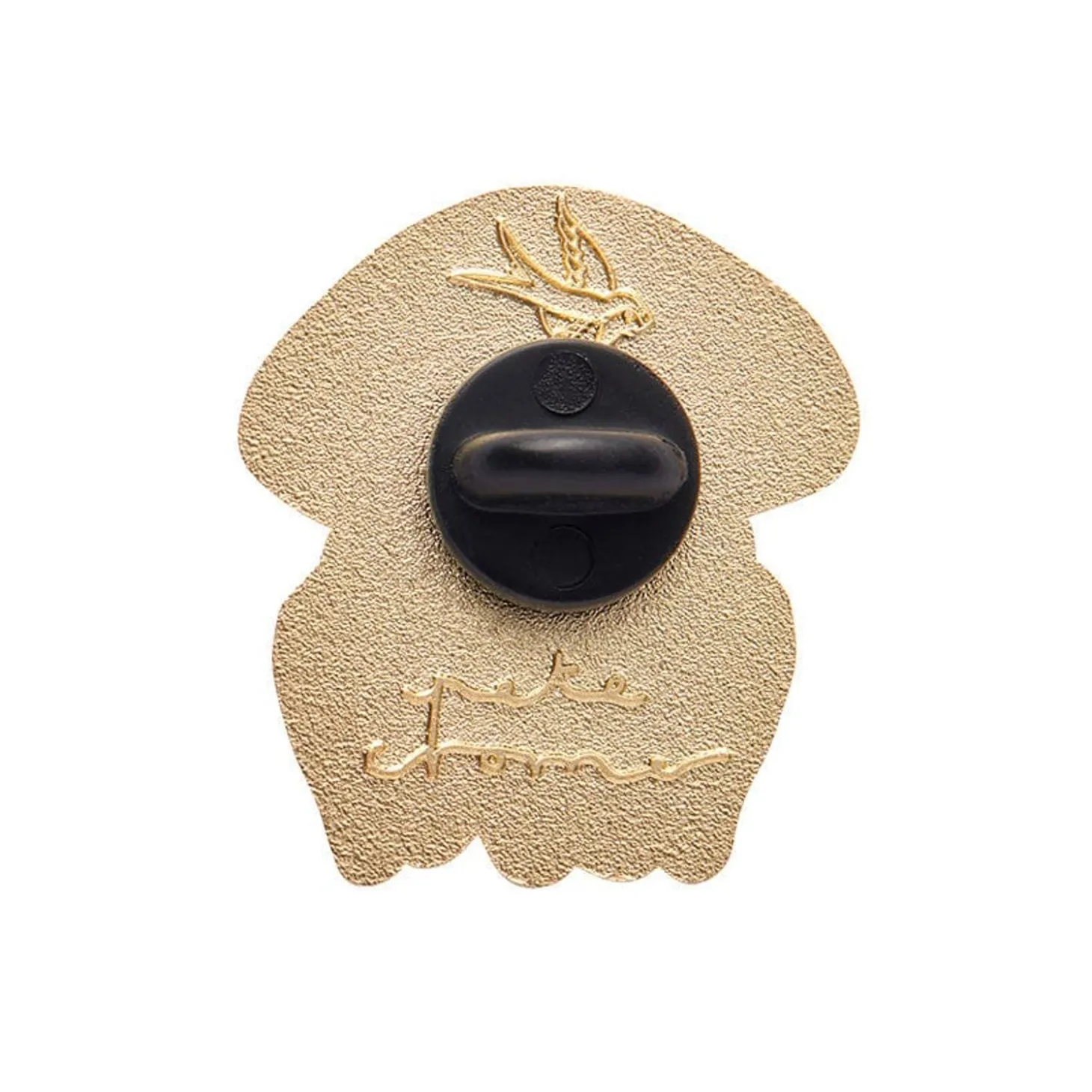 The Whimsical White Spotted Jellyfish Enamel Pin